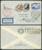 GERMANY: 4/OC/1935 Hamburg - Uruguay, Airmail Cover Sent By DLH Despite Being Endorsed "via Air France", On Back It Bear - Other & Unclassified