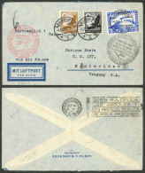 Delcampe - GERMANY: 4/OC/1935 Hamburg - Uruguay, Airmail Cover Sent By DLH Despite Being Endorsed "via Air France", On Back It Bear - Altri & Non Classificati