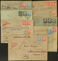 GERMANY: 7 Covers Posted In 1938, All With Triangular COD Labels, Interesting! - Sonstige & Ohne Zuordnung