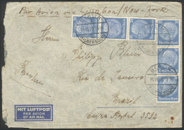GERMANY: Airmail Cover Sent From Berlin To Rio De Janeiro On 14/OC/1939 With Nice Postage Of 1.20Mk., Very Nice! - Sonstige & Ohne Zuordnung