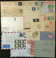 GERMANY: 14 Covers And Cards Posted Between 1946 And 1963, Including Some Very Interesting Pieces, High Retail Value, Fi - Otros & Sin Clasificación