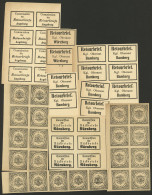 GERMANY: Lot Of "RETOUR" Stamps, Possibly Reprints, Very Fine Quality, Interesting!" - Other & Unclassified