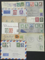 WEST GERMANY: 10 Covers Or Cards Sent To Brazil Between 1949 And 1954, All With Attractive Postages, HIGH CATALOGUE VALU - Altri & Non Classificati