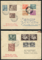 WEST GERMANY: 2 Covers Sent To Argentina In 1954 And 1955 With Handsome Multicolor Postages! - Andere & Zonder Classificatie