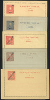 ANGOLA: 5 Different Lettercards (one Double), Unused, Excellent General Quality! - Angola