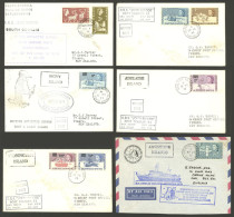 BRITISH ANTARCTIC TERRITORY: 6 Covers Of The Years 1970/1, Very Attractive! - Otros & Sin Clasificación