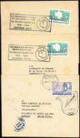 CHILEAN ANTARCTIC TERRITORY: 3 Covers Of The Years 1977/8 With Interesting Markings, All Bearing On Back Arrival Mark Of - Cile