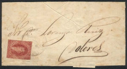 ARGENTINA: GJ.25, 4th Printing, Franking An Entire Letter Sent From Buenos Aires To Dolores On 6/AU/1866 With Double Cir - Autres & Non Classés