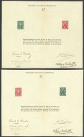 ARGENTINA: GJ.151, 5P. San Martín, Reprints (2 Different Sheets) Manufactured By The Sociedad Filatélica Argentina With  - Andere & Zonder Classificatie