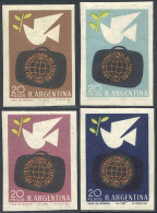 ARGENTINA: GJ.1416, 1967 Tourism, PROOFS Printed On The Paper Used For The Issue (with Gum And Watermarked), 4 Different - Otros & Sin Clasificación