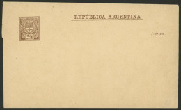 ARGENTINA: GJ.FAJ-11, 1889 Coat Of Arms ½c. With The Stamp Printed On The Left, Unused, Very Fine Quality! - Otros & Sin Clasificación