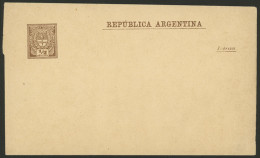 ARGENTINA: GJ.FAJ-11, 1889 Coat Of Arms ½c. With The Stamp Printed On The Left, Unused, Very Fine Quality! - Autres & Non Classés