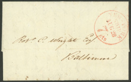 ARGENTINA: 25/JUN/1846 Buenos Aires - Baltimore (USA), Entire Letter With Very Interesting Text About Fluvial Trade Betw - Altri & Non Classificati