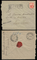 ARGENTINA: Registered Cover Sent From TUCUMÁN To San Juan On 11/JUN/1900 Franked With 30c. Liberty (GJ.231), Upon Arriva - Other & Unclassified