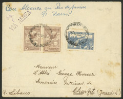 ARGENTINA: UNUSUAL DESTINATION: 5/MAR/1931 Santa Fe - Lebanon, Airmail Cover Franked With 42c., Sent To Reach Ship S/S.  - Altri & Non Classificati