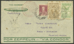 ARGENTINA: UNUSUAL DESTINATION For A Zeppelin From Argentina: Cover Sent From Buenos Aires To Praha (Czechoslovakia) On  - Otros & Sin Clasificación
