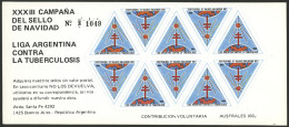 ARGENTINA: Argentine League Of Fight Against Tuberculosis: Year 1988 (top Part Of The Globe, Cross And Star), Complete S - Erinofilia