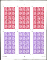 ARMENIA: Sc.836 + 837, 2010 Self-adhesive Stamps Of 220d. And 280d. In Complete Sheet With 3 Groups Of 15 Stamps Each, E - Arménie