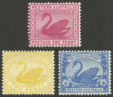 AUSTRALIA: Sc.73/75, 1899/1901 Complete Set Of 3 Values, MNH, Superb! - Altri & Non Classificati