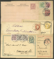 AUSTRIA: 6 Varied Postal Stationeries, 5 Used, Including A Card Sent To Argentina In 1900 And A Double Card (with Reply  - Other & Unclassified