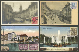 AUSTRIA: 12 Old Postcards With Very Good Views, Most Sent To Argentina In 1922, Fine To VF General Quality. ATTENTION: P - Other & Unclassified