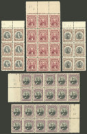 BOLIVIA: Sc.70 + Other Values, Lot Of 5 Blocks Of 6 To 10 Stamps Each, MNH, Excellent Quality, Low Start! - Bolivien