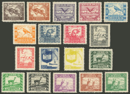 BOLIVIA: Yv.222/239, 1939 Fauna, Complete Set Of 18 Values, Mint With Hinge Marks (some MNH), VF! - Bolivië