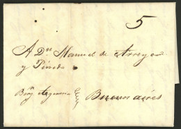 BRAZIL: 23/AU/1821 Río De Janeiro - Buenos Aires, Entire Letter With Long And Interesting Commercial Text, Sent Without  - Andere & Zonder Classificatie