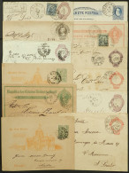 BRAZIL: 12 Postal Stationeries Posted Between 1892 And 1921, All With Interesting And/ore Rare Cancels, VF General Quali - Autres & Non Classés
