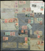 BRAZIL: 24 Covers And Fronts Of Covers Posted By Airmail Between 1929 And 1937, Varied Destinations, Postmarks And Rates - Other & Unclassified