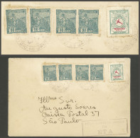 BRAZIL: 29/JUL/1929 Rio De Janeiro - Sao Paulo, ETA FIRST FLIGHT, Cover Franked By RHM.R-3 + Other Values, Arrival Backs - Other & Unclassified
