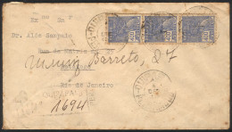 BRAZIL: Registered Cover Sent From QUIPAPÁ To Rio On 5/OC/1930, Interesting Postmark! - Other & Unclassified