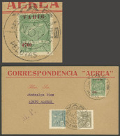 BRAZIL: 6/NO/1930 Pelotas - Porto Alegre: Cover Flown By VARIG, Franked By RHM.V-1 + Other Values, Arrival Backstamp, Ex - Other & Unclassified