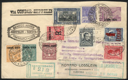 BRAZIL: Cover With Mixed Postage Of Brazil And Colombia Stamps, Sent From Rio De Janeiro To Germany On 22/OC/1931 Via Ba - Sonstige & Ohne Zuordnung