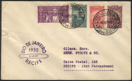 BRAZIL: Cover Flown Via ZEPPELIN From Rio De Janeiro To Recife On 16/SE/1932, VF Quality! - Other & Unclassified
