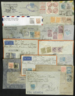 BRAZIL: 15 Airmail Covers Used In 1930/40s, With Interesting Material For The Specialist! - Other & Unclassified