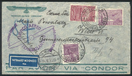 BRAZIL: ZEPPELIN: Cover Sent From Sao Paulo To Austria On 7/JUN/1933, VF Quality! - Sonstige & Ohne Zuordnung