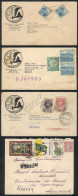 BRAZIL: 4 Covers Used Between 1939 And 1968, All Franked With Commemorative Stamps, VF! - Andere & Zonder Classificatie