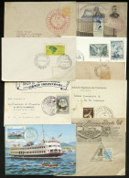 Delcampe - BRAZIL: SPECIAL POSTMARKS: 9 Covers Or Cards Used Between 1940 And 1985 With Interesting Commemorative Cancels, Very The - Sonstige & Ohne Zuordnung