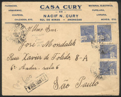 BRAZIL: Express Cover Sent From ANDRADAS To Sao Paulo On 17/MAY/1941, VF Quality! - Andere & Zonder Classificatie