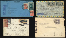BRAZIL: More Than 30 Covers (a Couple Are Fronts Of Covers) Posted In Different Periods, Most To Italy. There Are Some G - Andere & Zonder Classificatie