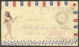 BRAZIL: Cover Posted By A Brazilian Soldier In The UNO Emergency Forces In EGYPT On 3/JUL/1964, To His Family In Rio, Wi - Andere & Zonder Classificatie