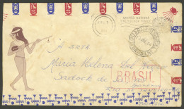 BRAZIL: Cover Posted By A Brazilian Soldier In The UNO Emergency Forces In EGYPT On 3/JUL/1964, To His Family In Rio, Wi - Sonstige & Ohne Zuordnung