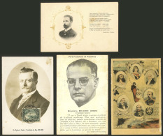 BRAZIL: FAMOUS PERSONS, POLITICIANS: 16 Old Postcards, Including Several Very Good Views And Interesting Editors, Most O - Sonstige