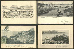 BRAZIL: RIO DE JANEIRO: 24 Old Postcards, Including Several Very Good Views And Interesting Editors, Most Of Fine To Ver - Other