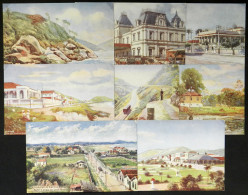 BRAZIL: SANTOS: 8 Old Cards With Very Good Views, Excellent Quality! ATTENTION: Please View ALL The Photos Of The Lot, B - Sonstige