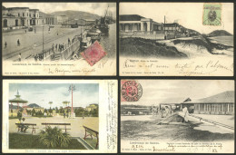 BRAZIL: SANTOS: 16 Old Postcards, Including Several Very Good Views And Interesting Editors, Most Of Fine To Very Fine Q - Autres