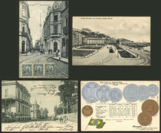 BRAZIL: 17 Old Postcards, Including Several Very Good Views And Interesting Editors, Most Of Fine To Very Fine Quality,  - Other