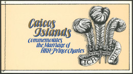 CAICOS ISLAND: 1981 Marriage Of Prince Charles & Lady Diana, Beautiful Complete Booklet Of Very Fine Quality! - Turks- En Caicoseilanden