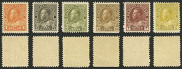 CANADA: Sc.110 + 114 + 118 + 119 + 120 + 122, 1911/25 George V, 6 High Values Of The Set, MNH, Up To The 20c. A Very Lig - Altri & Non Classificati